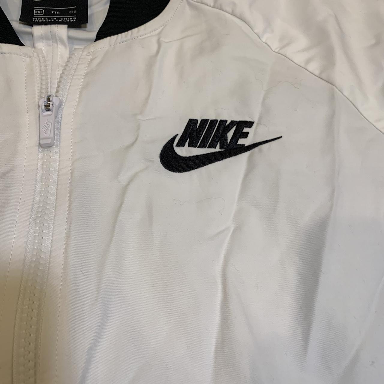 Y2K Nike Bomber Jacket Nylon Size XXL super clean... - Depop