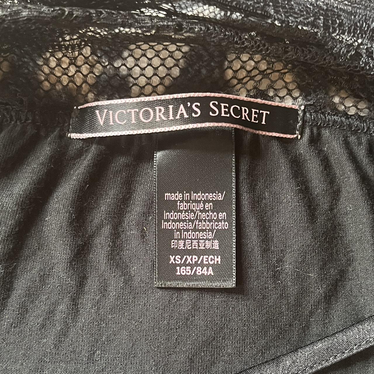 Victoria's Secret black lace sleepwear cami.... - Depop