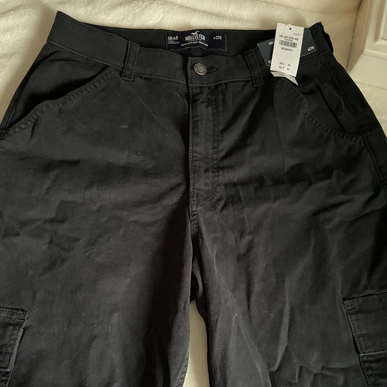 Black Cargo Dad Pants Fits 4R/5R (5’4+) Baggy 🎞️ 4... - Depop