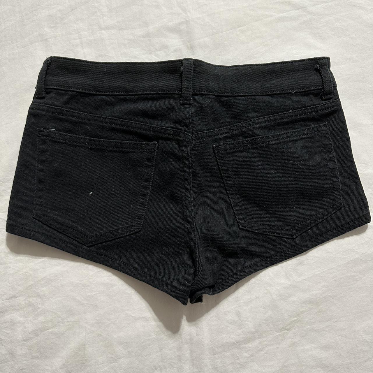 H&M Low Rise Black shorts. In very good condition,... - Depop