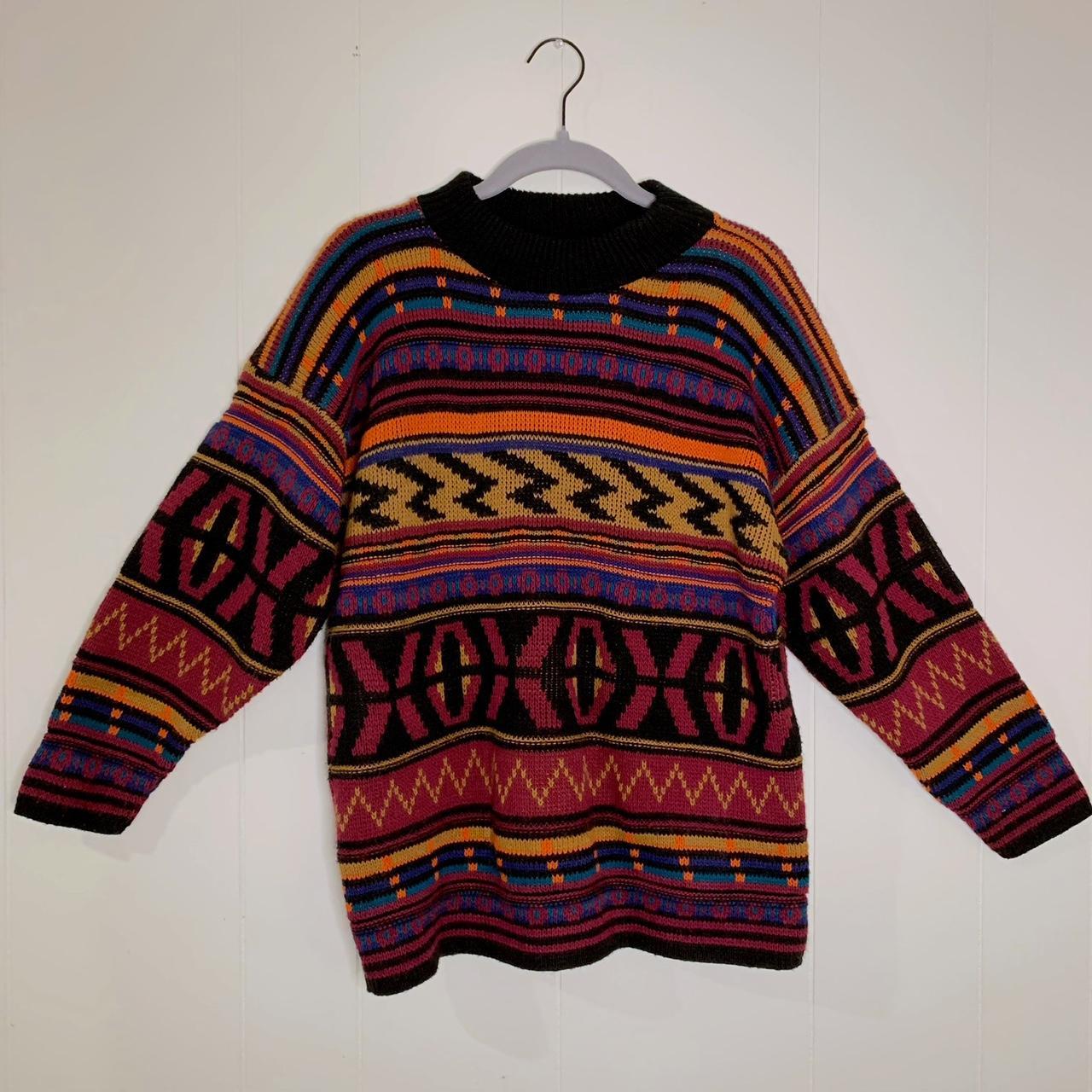 Vintage colorful online sweater