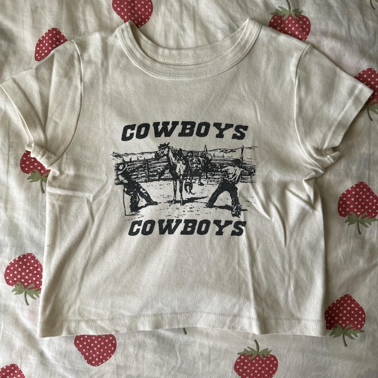 Brandy Melville cowboys shirt #brandymelville... - Depop