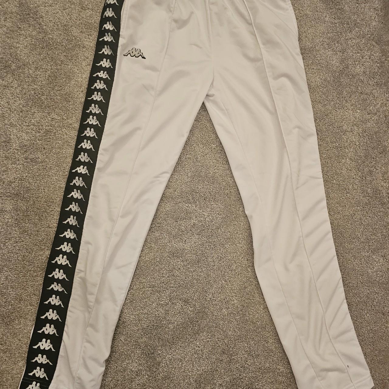 Uncuffed White Kappa Sweatpants Selling as they... - Depop