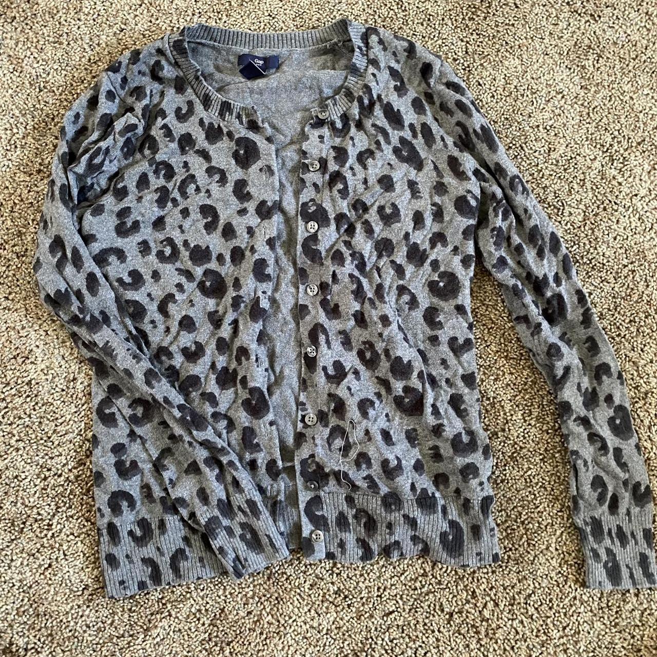 Gap leopard cardigan new arrivals