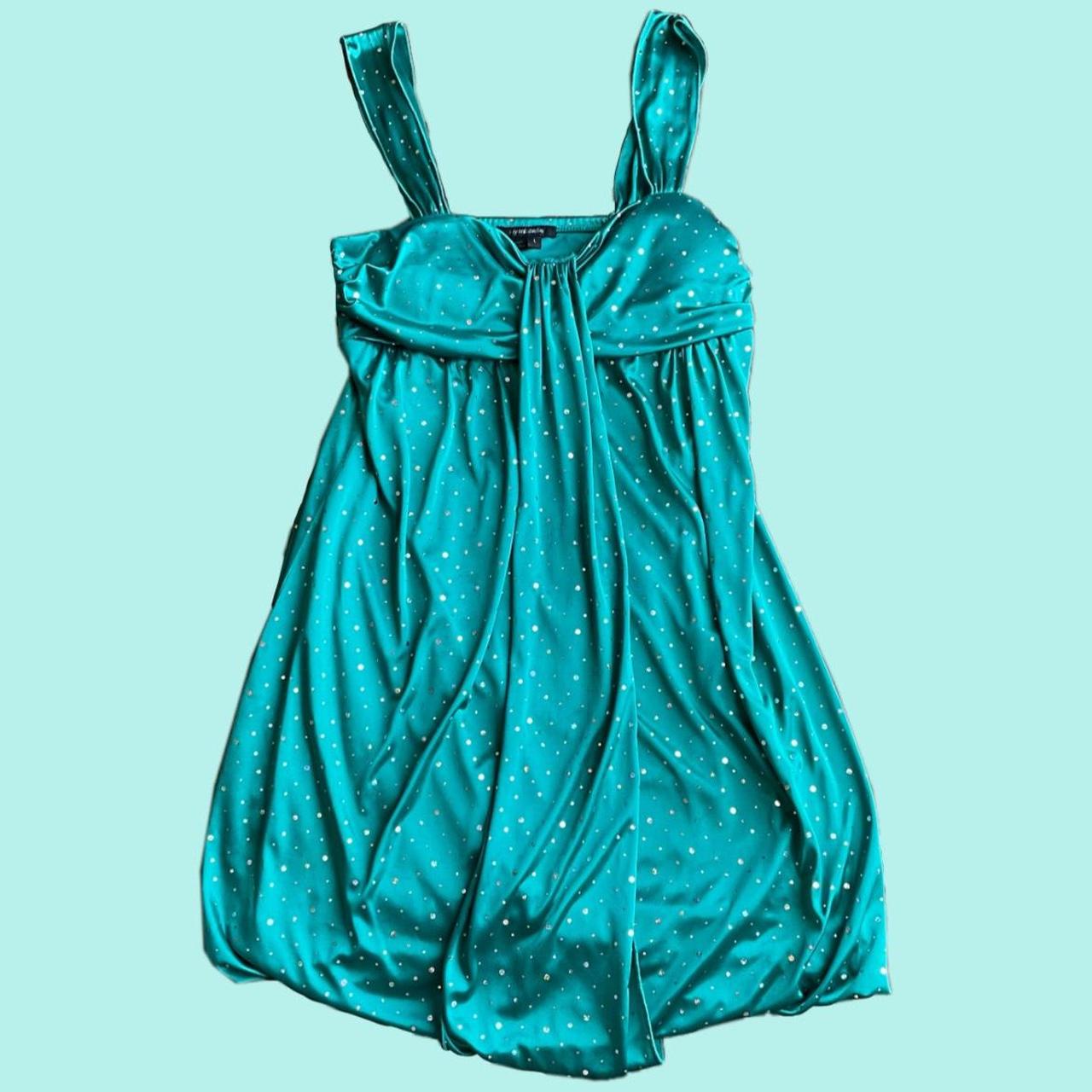 Stunning teal blue Y2K dress by the brand My... Depop
