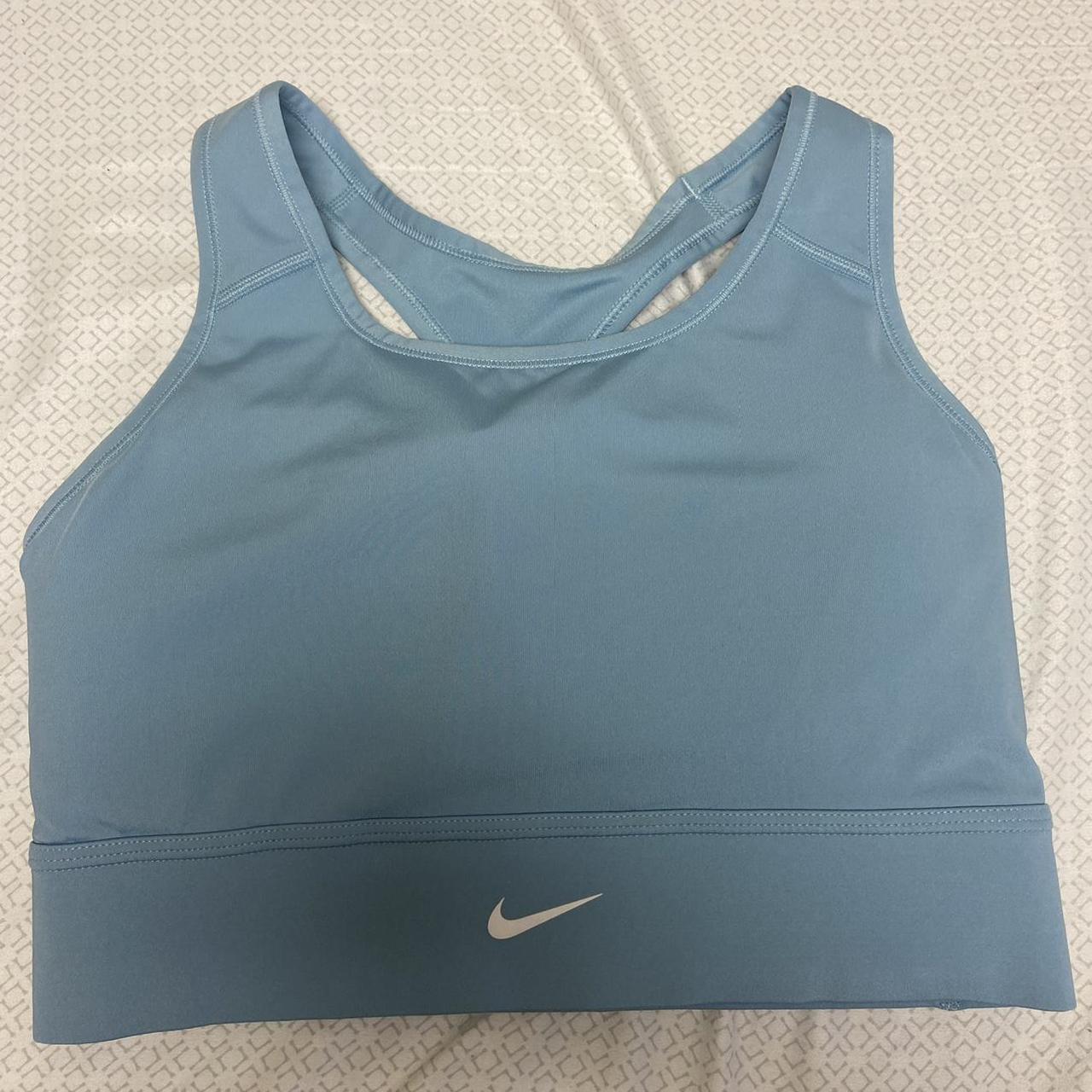 Light Blue Nike Sports Bra Size Large, Great... - Depop