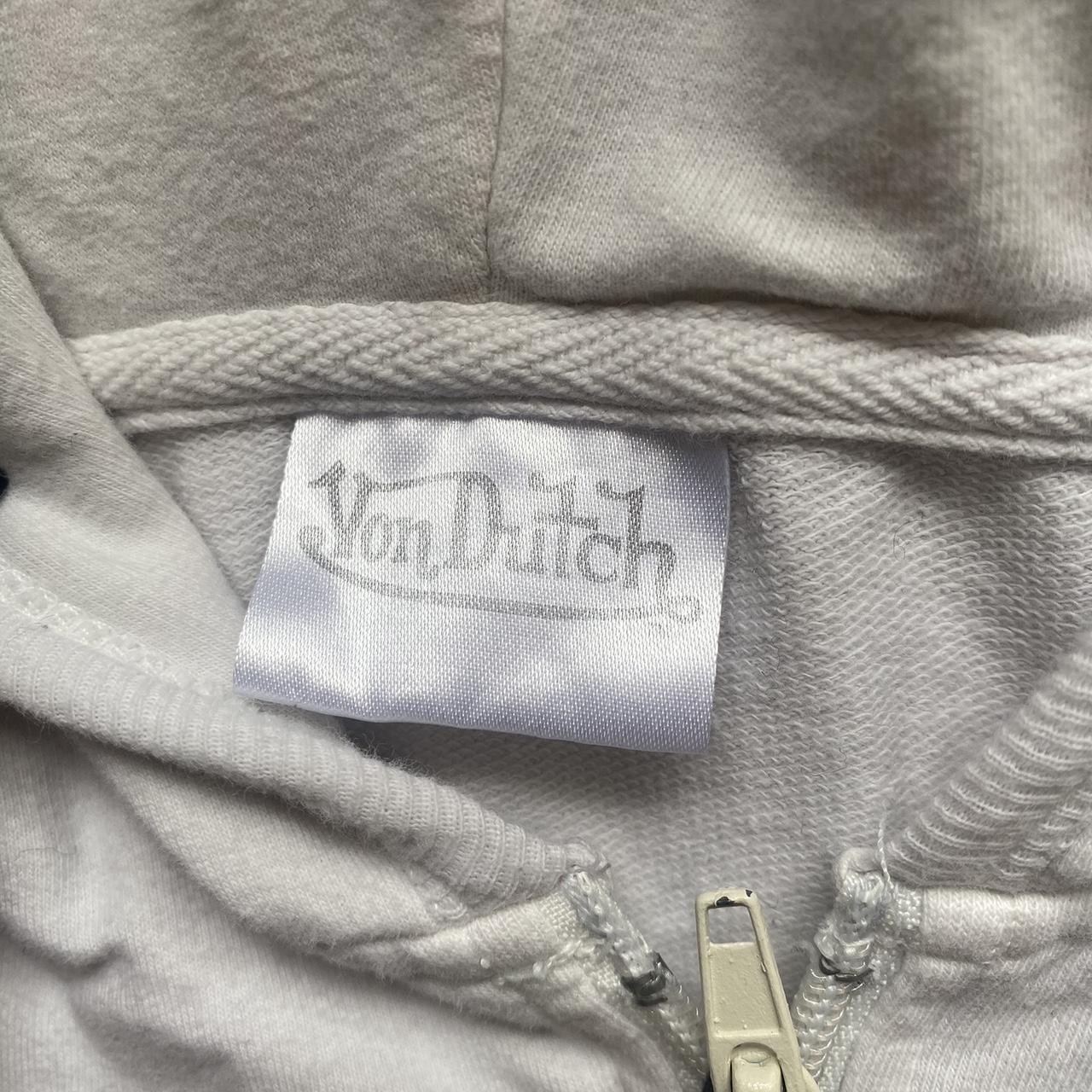 Von Dutch Women's White and Pink Jacket | Depop