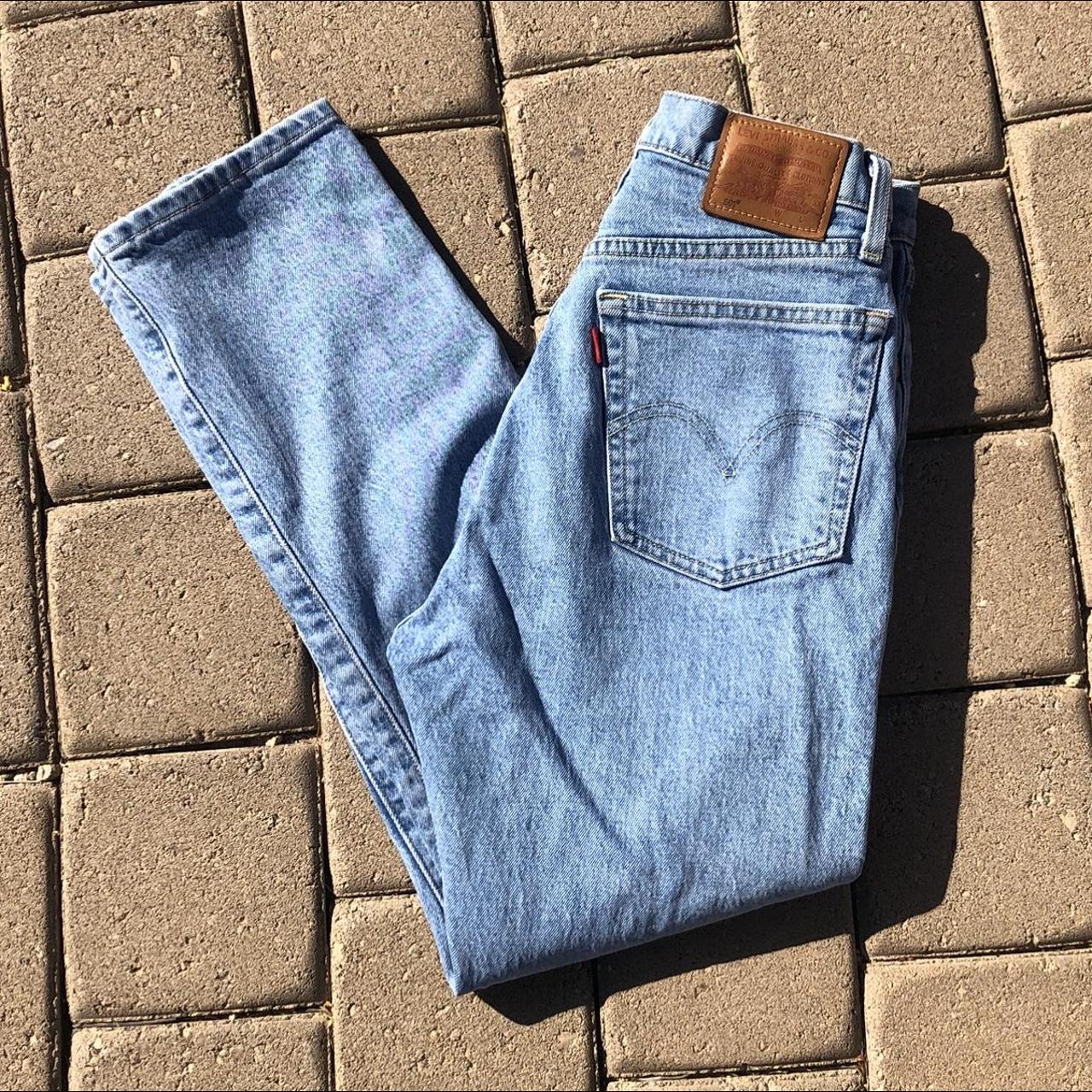 Levi's Women's Blue and White Jeans