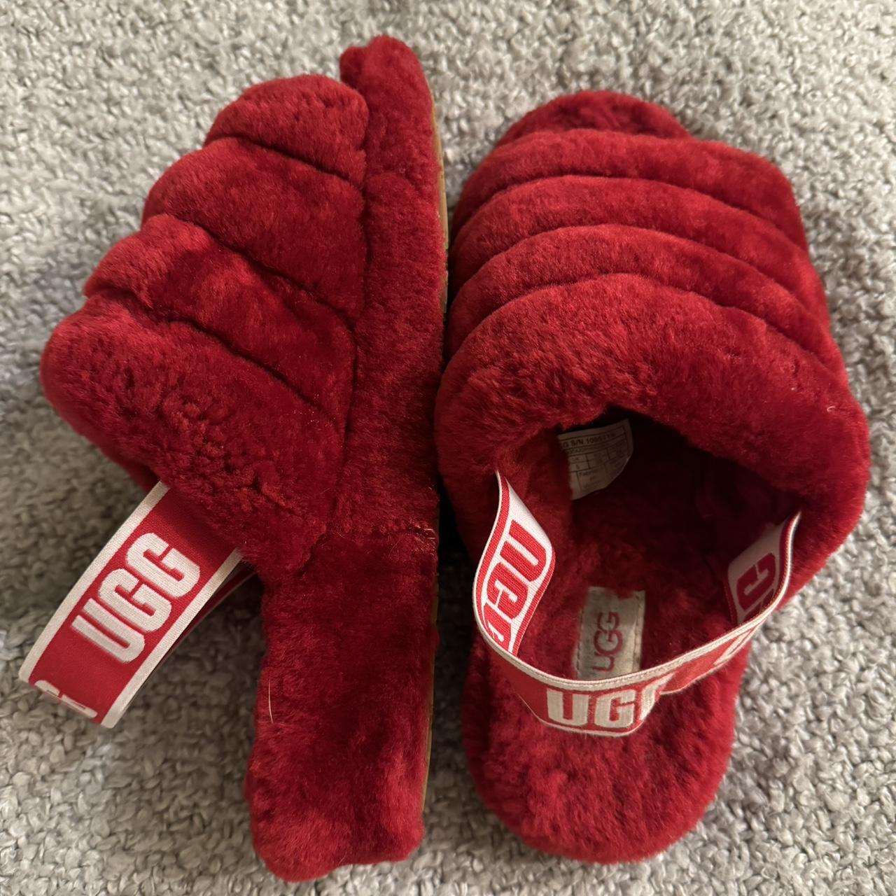 Red Ugg slippers ♥️🍒🥰 Size 7 Women’s!! - Depop