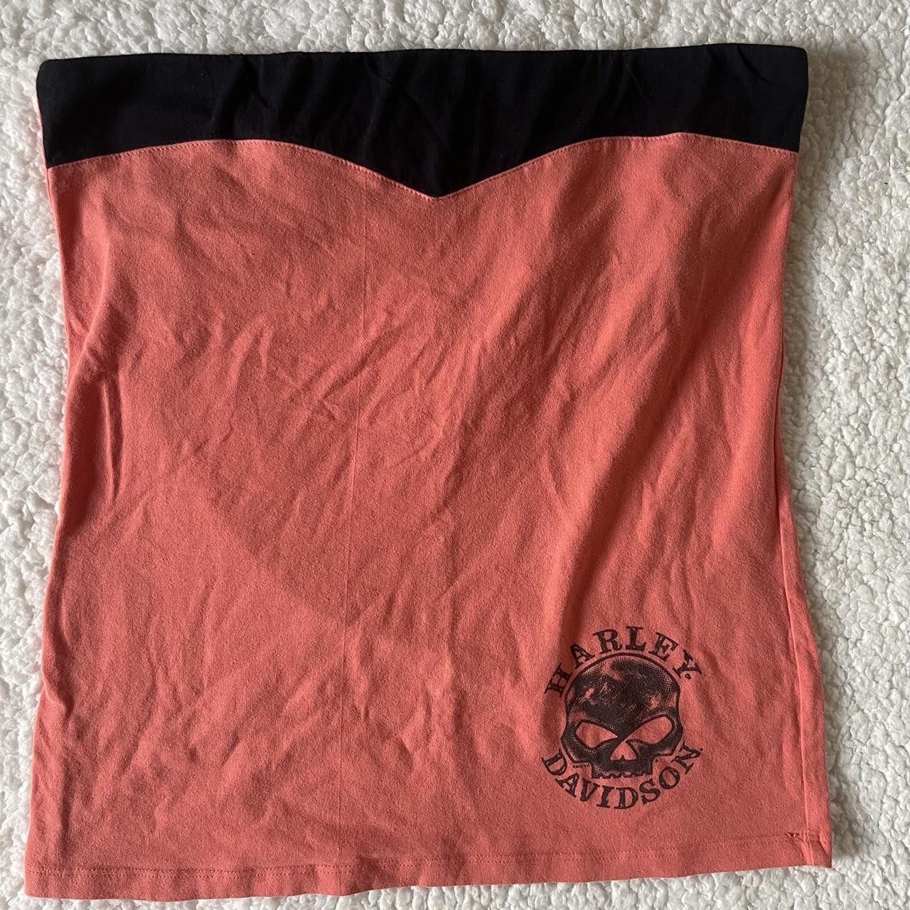 Harley Davidson strapless bandeau top