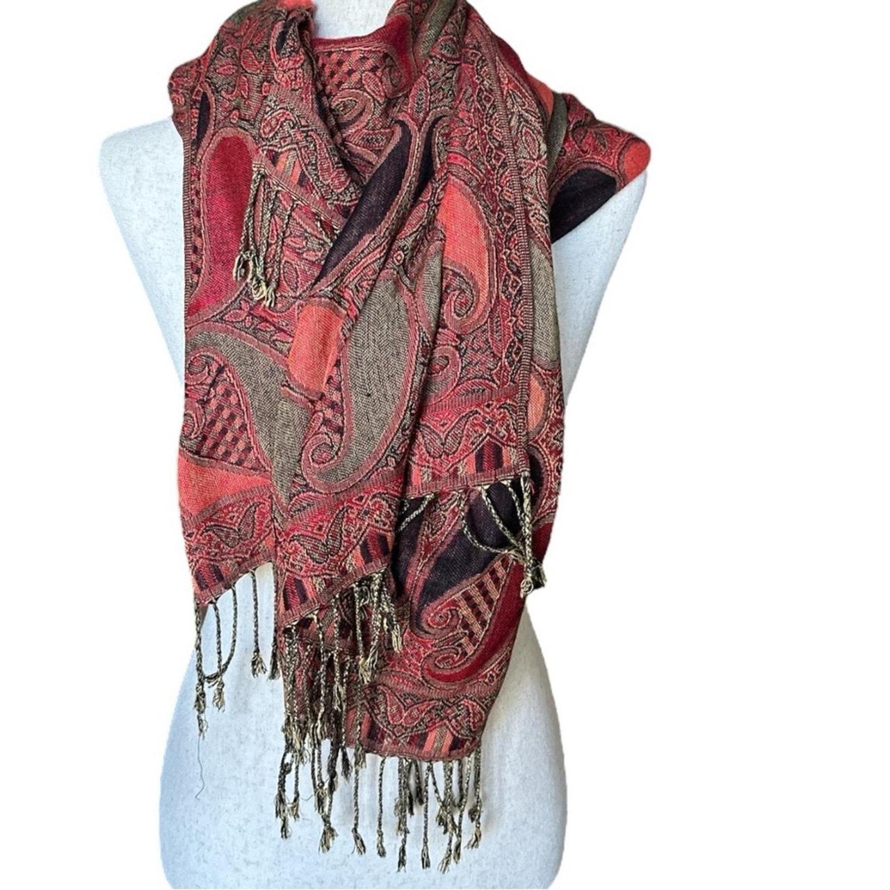 Source Unknown Women's Scarf - Red/Black – Paisle… - image 4