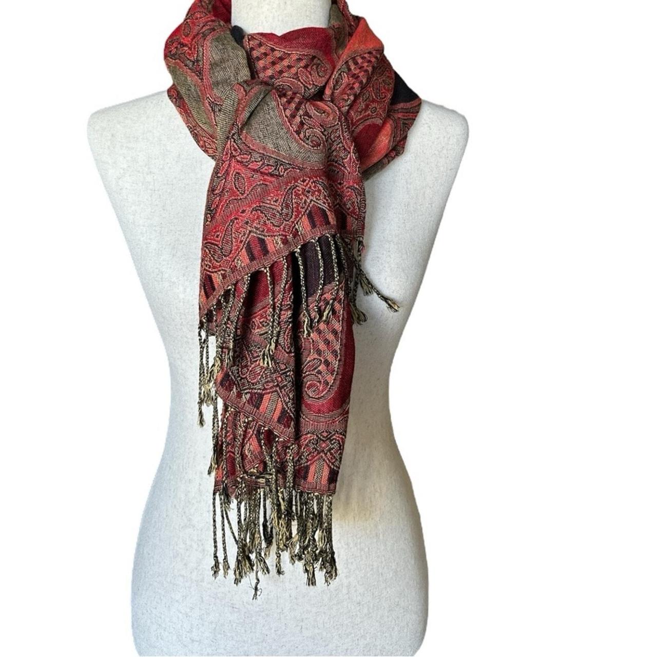 Source Unknown Women's Scarf - Red/Black – Paisle… - image 1
