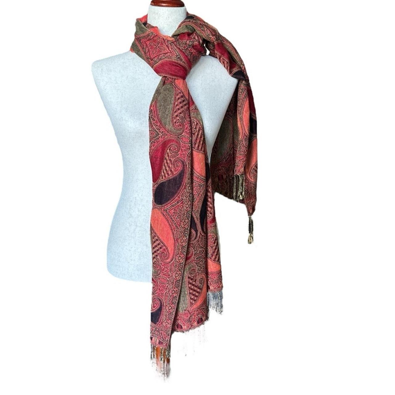 Source Unknown Women's Scarf - Red/Black – Paisle… - image 2