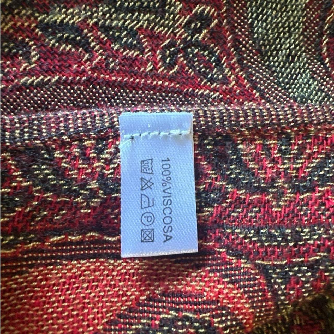 Source Unknown Women's Scarf - Red/Black – Paisle… - image 6