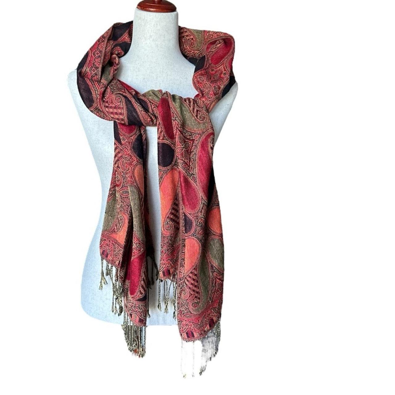 Source Unknown Women's Scarf - Red/Black – Paisle… - image 5