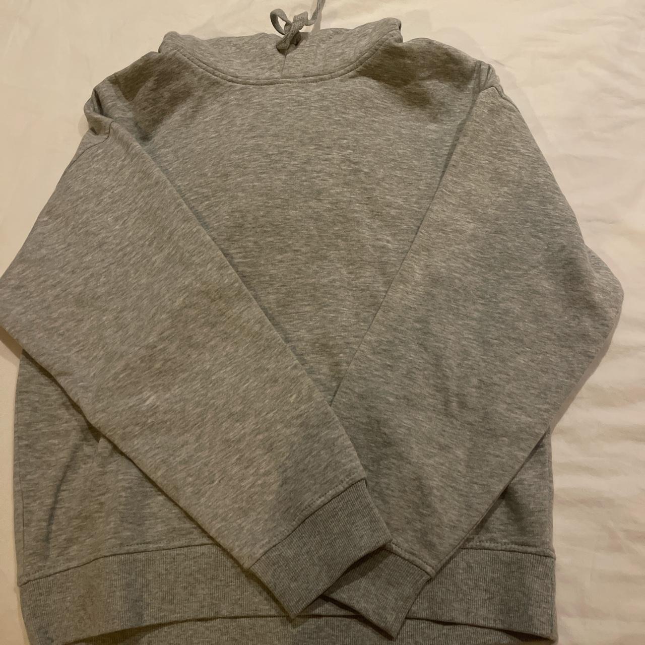 Gray Zara fleece hoodie #zara #fleece #hoodie - Depop