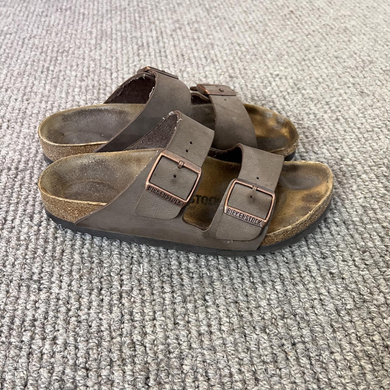 Arizona Upcycled Birkenstock made from vintage LV - Depop