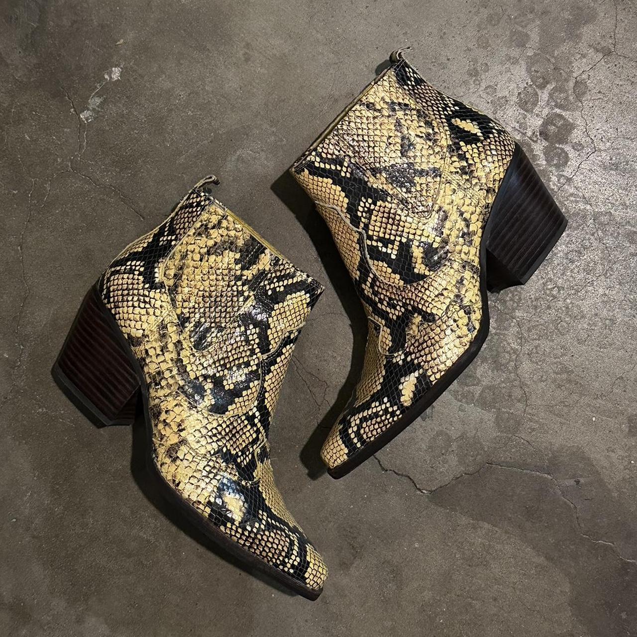 multi snake booties