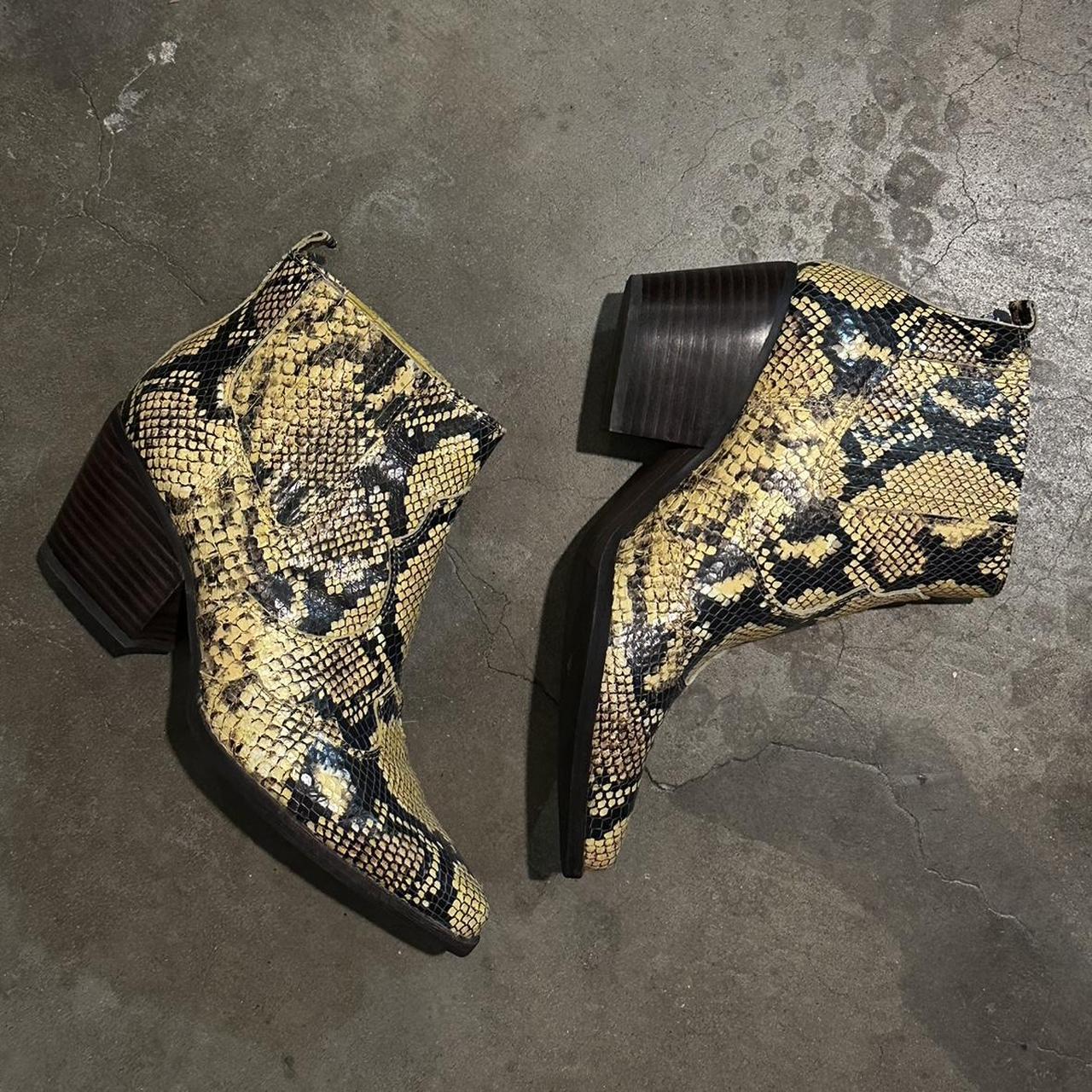 multi snake booties