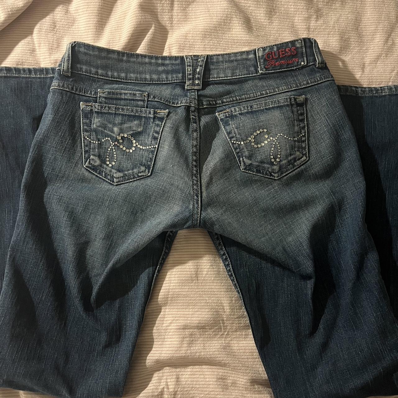 super cute guess jeans Vintage look with the cutest... - Depop