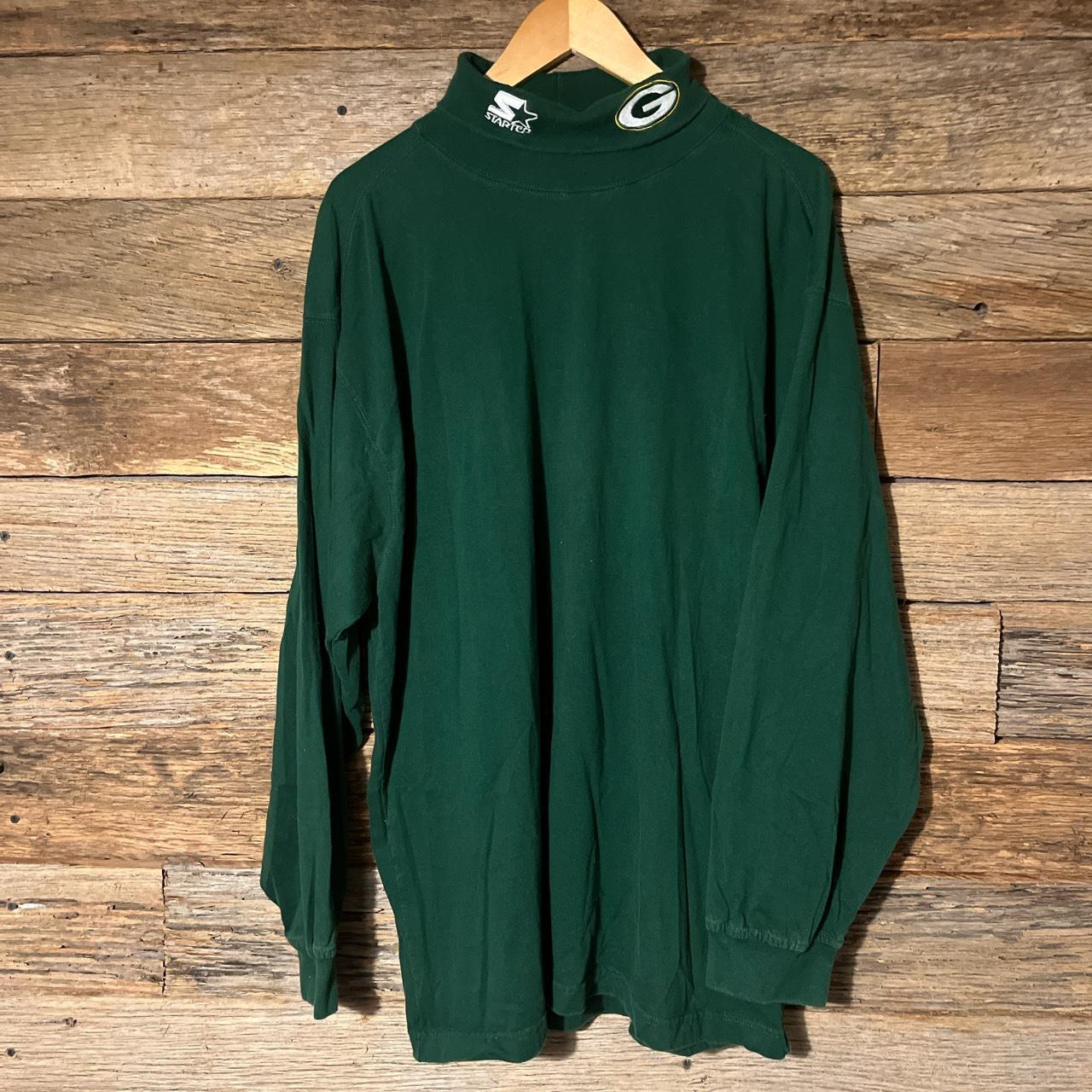 Vintage 90's Green Bay Packers Football Turtleneck Long 