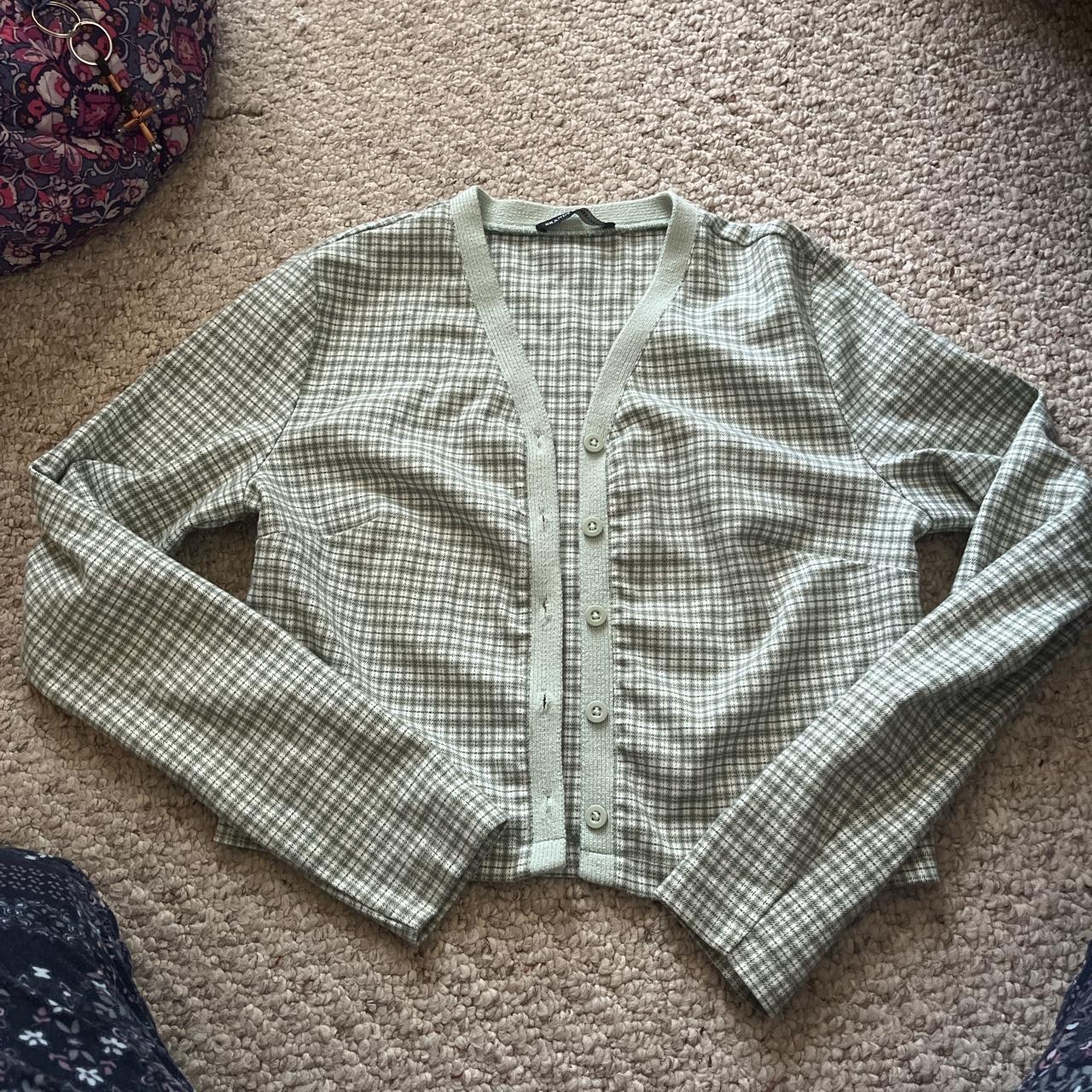 Pistachio Green Brandy Melville Cardigan Like new... Depop