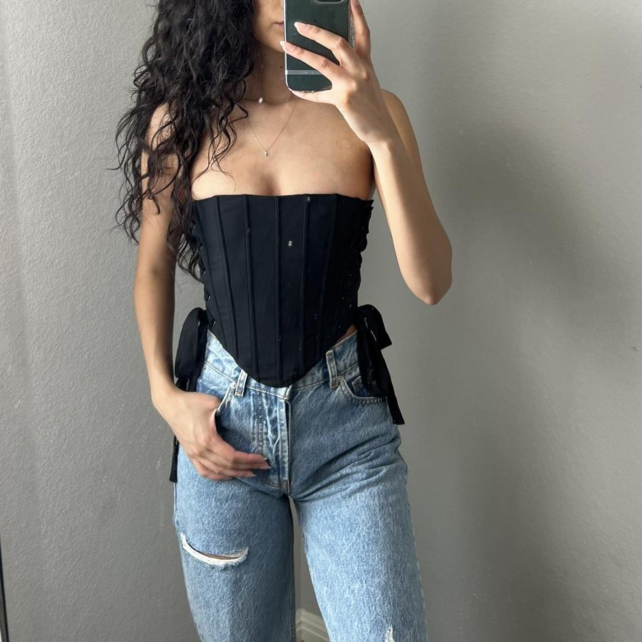 Meshki Women's Corset Depop