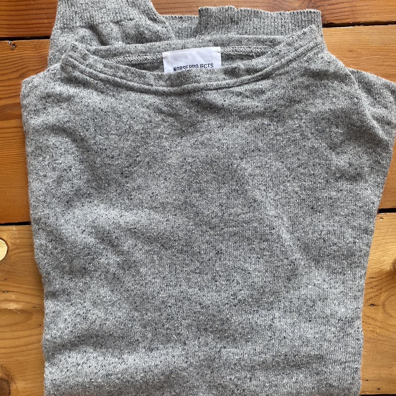 Norse Projects Grey Jumper Very lightweight and... - Depop
