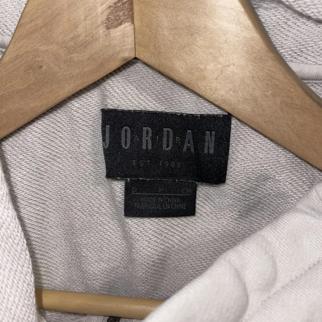 Jordan Men's Cream and Red Jumper Depop