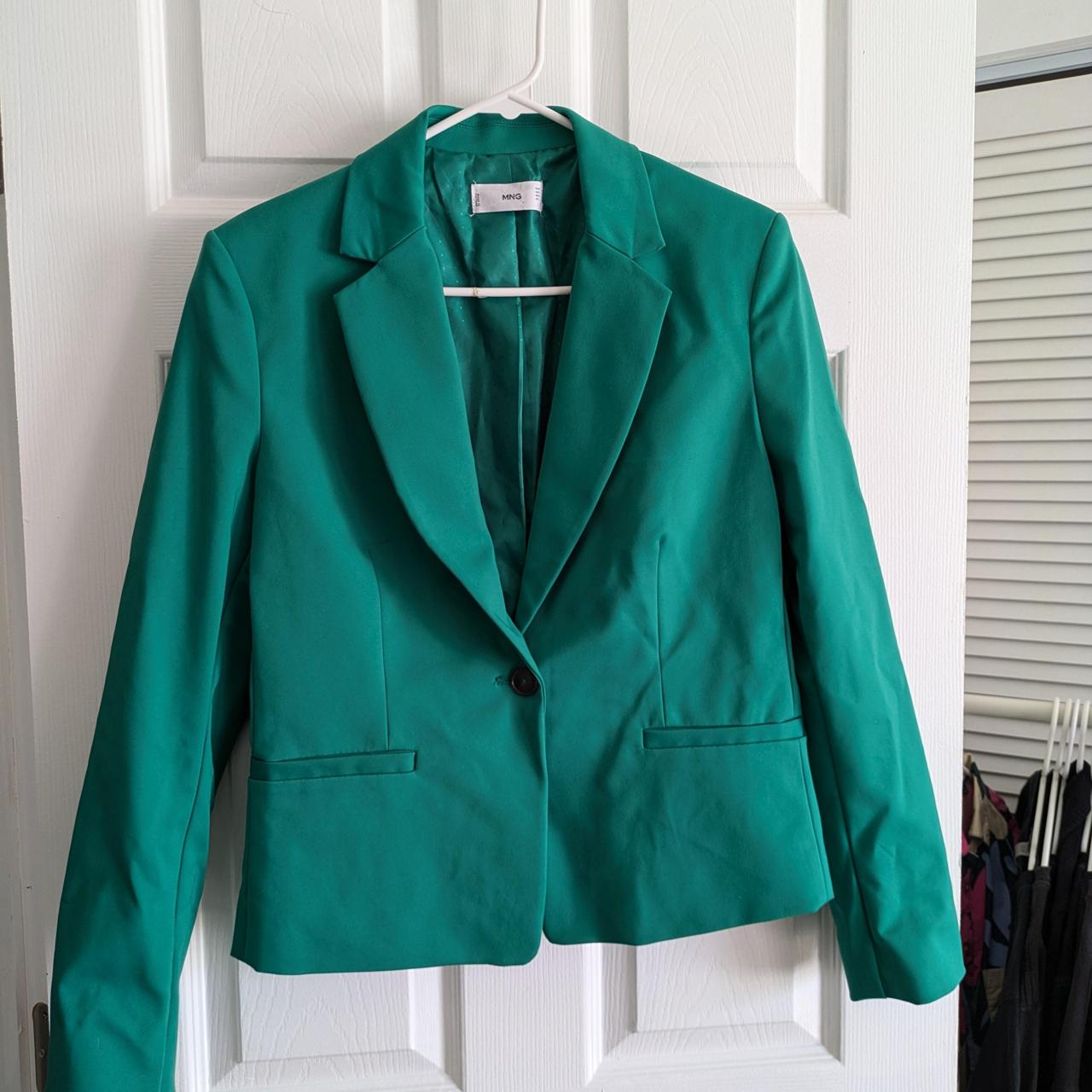 Mango Women's Tailored jacket - Green - M – kelly… - image 1