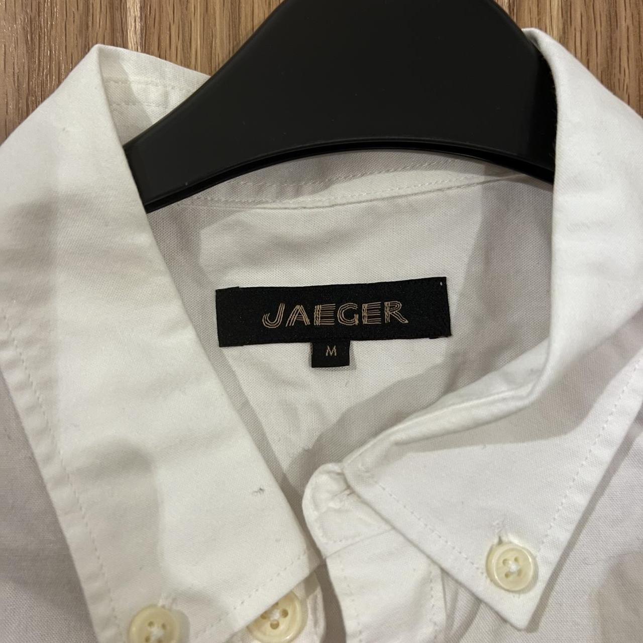 White Jaeger mens shirt in size medium, hardly worn... - Depop