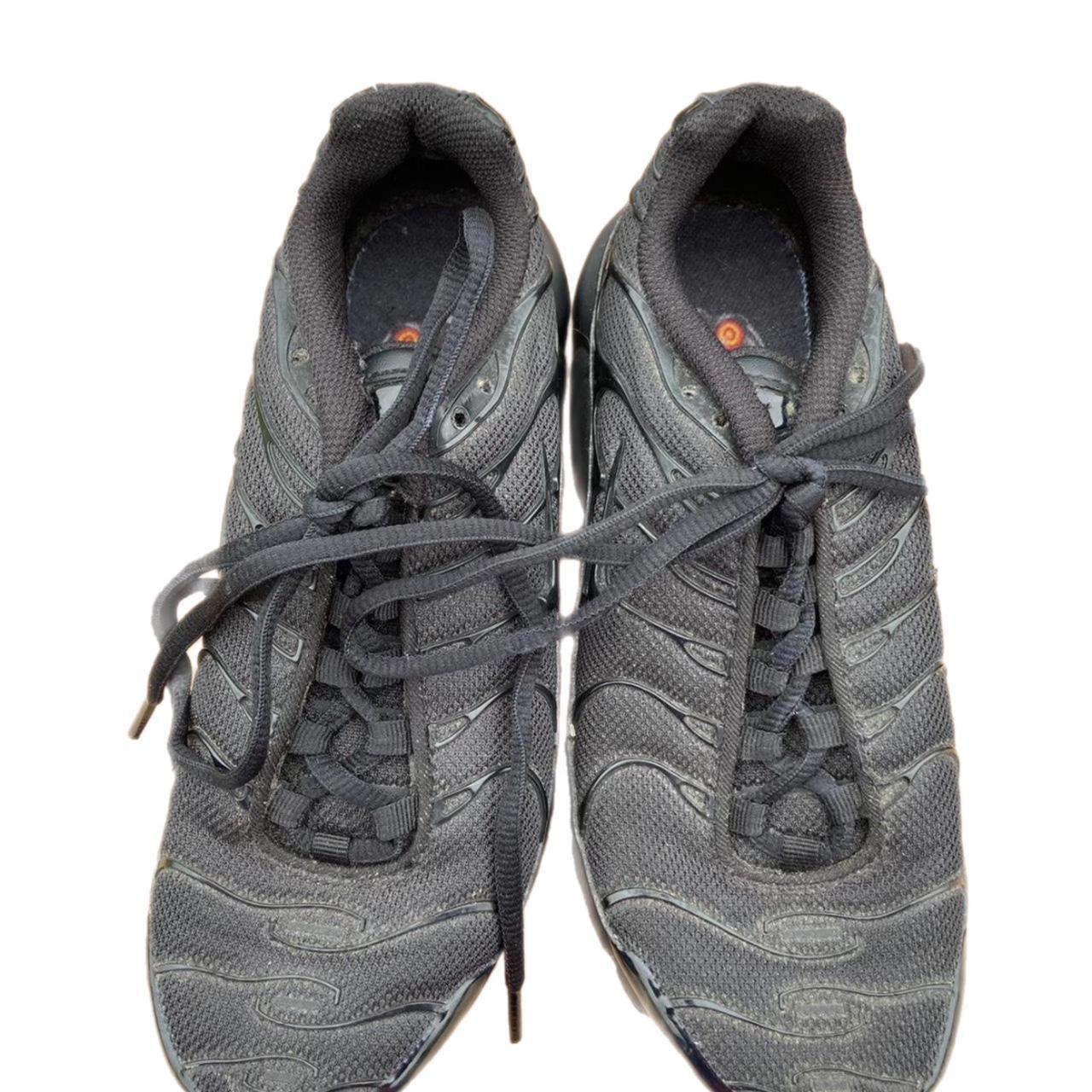 Black Nike tns trainers size 3.5 🦋 free postage 🦋... Depop