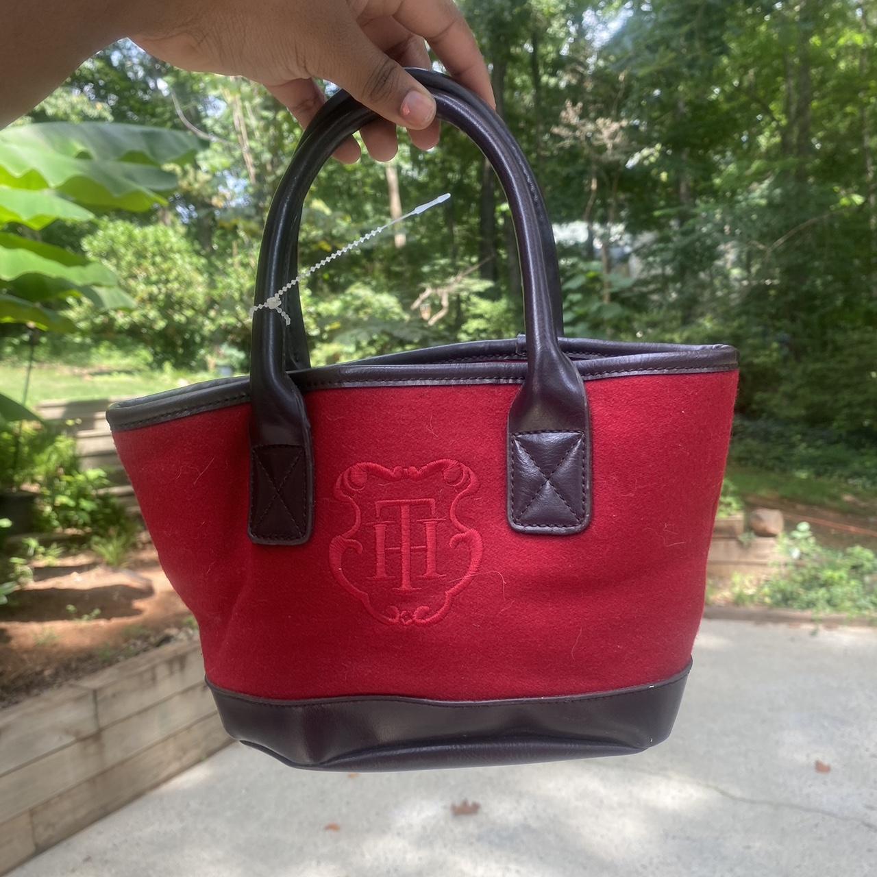 Tommy hilfiger cheap red tote bag