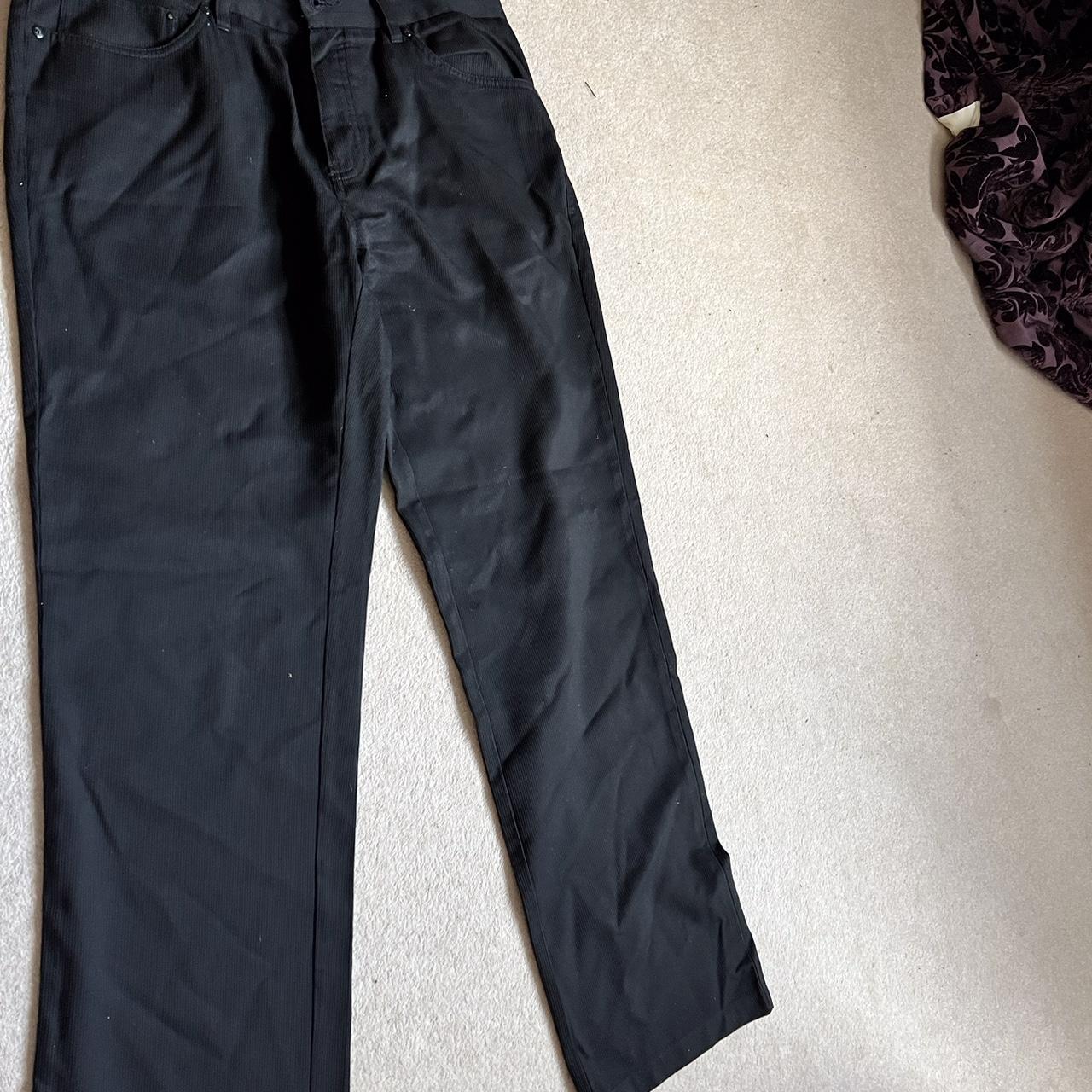 Designer jasper conran black trousers 34 w 31 l... - Depop