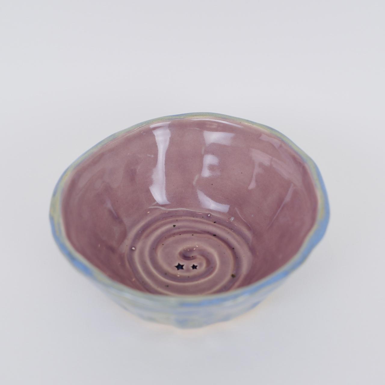 Purple Star Swirl Berry Ceramic Bowl 🩵🫧🎀 𓇼 the bowl... - Depop