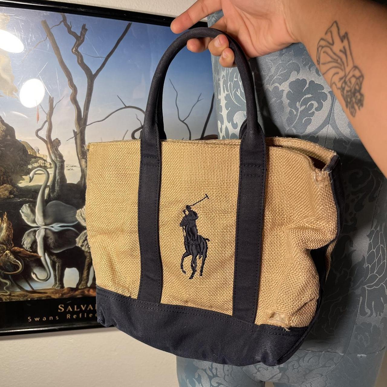 The vintage Lauren Ralph Lauren tote bag is an - Depop