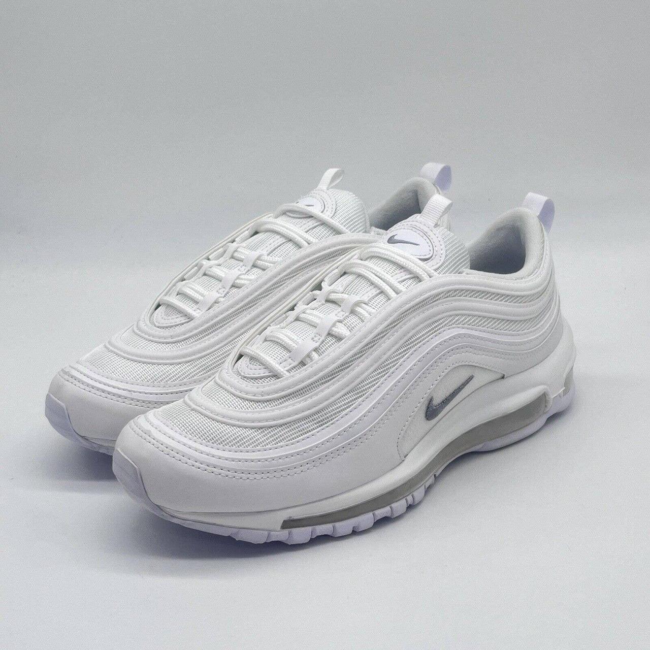 Mens triple white hot sale air max 97