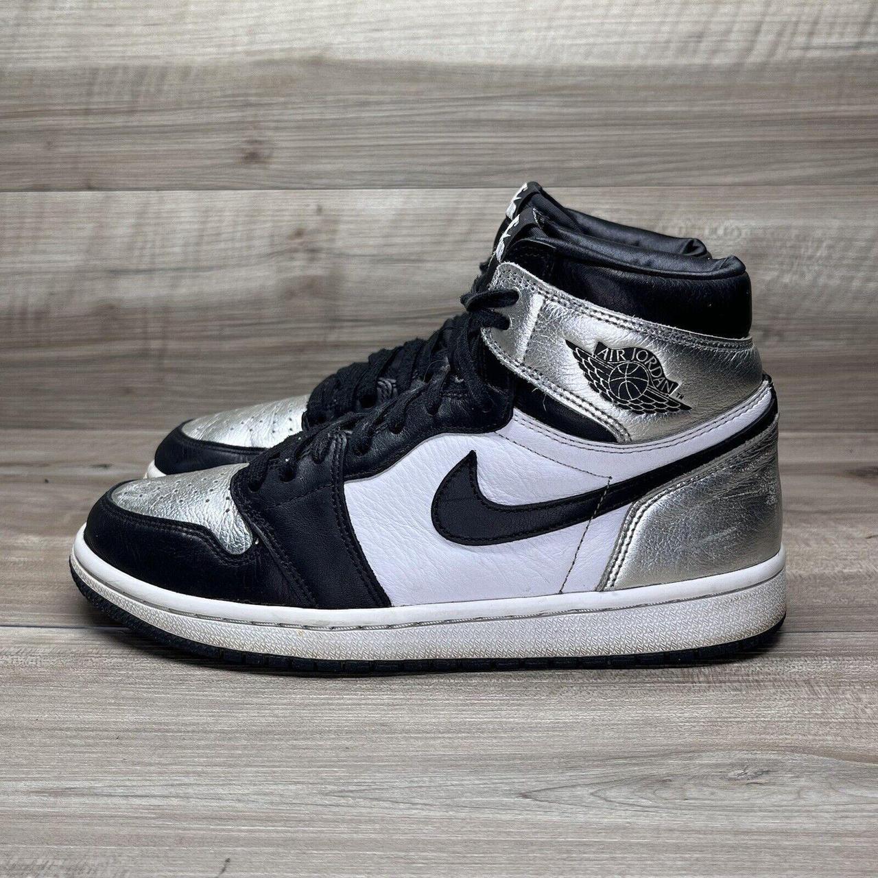 Fashion air jordan 1 retro high og metallic silver