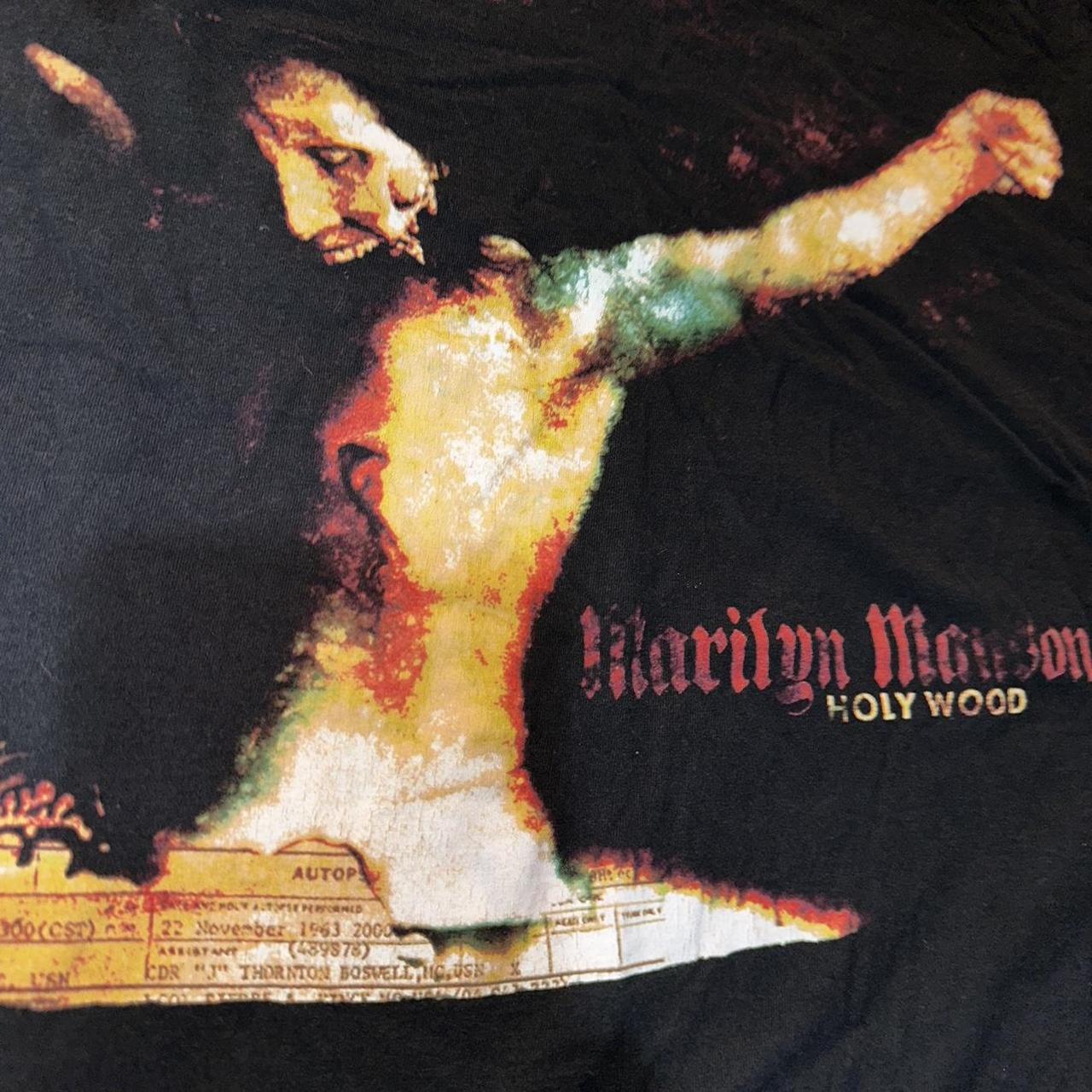 Marilyn Manson Holywood album cover t-shirt, sz L, | Depop