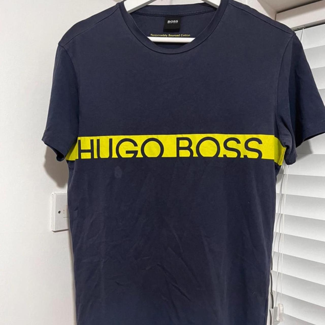 Men's hugo boss tshirt size small slim fit Depop