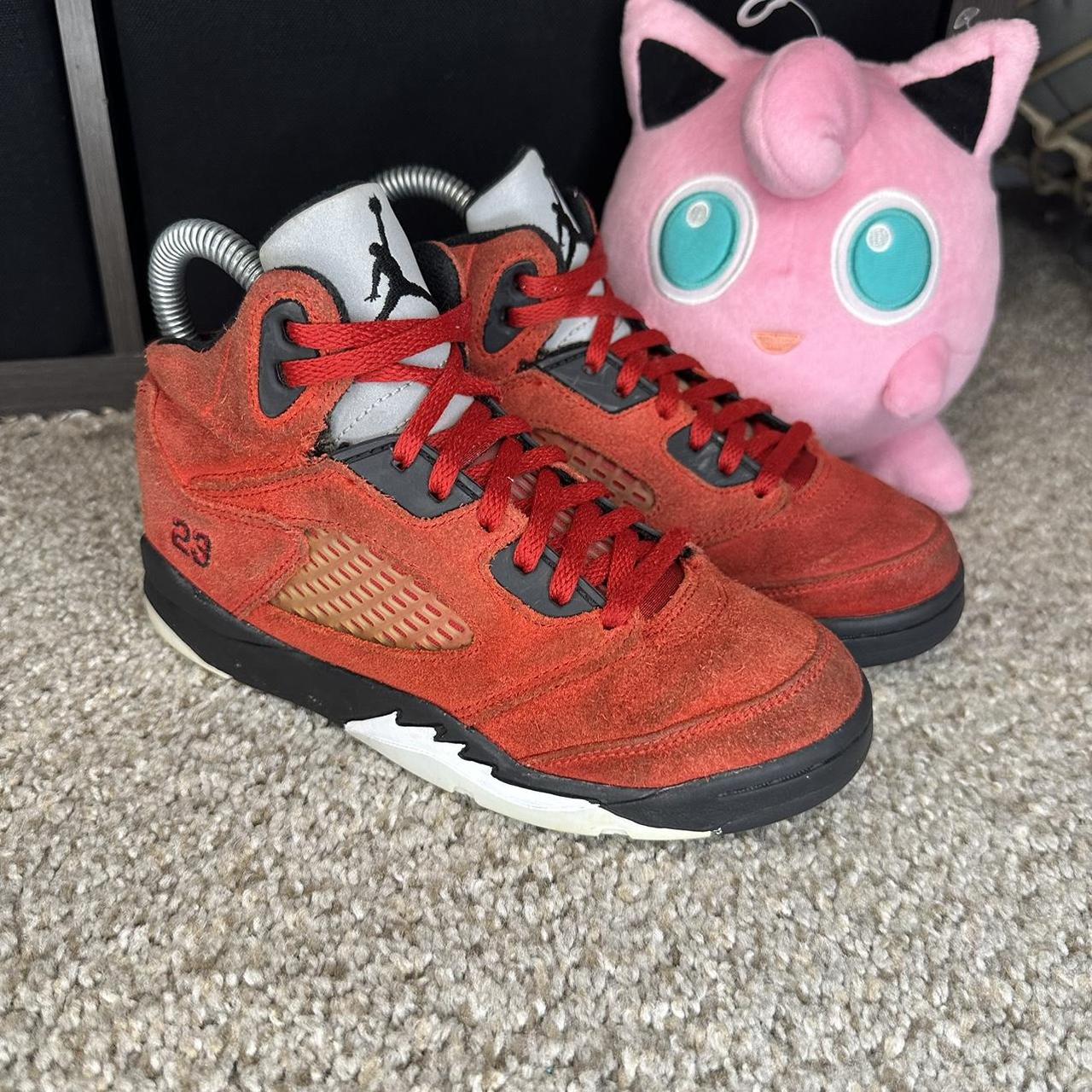 Nike Air Jordan 5 Retro Ps 'raging Bull Red' - Depop