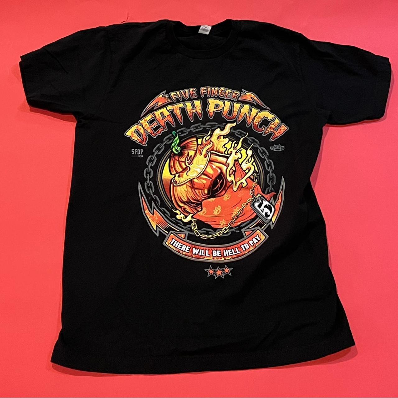 【SUNG1975】Cutting Over T-Shirt V2 Five Finger Death Punch limited edition Halloween t | Depop