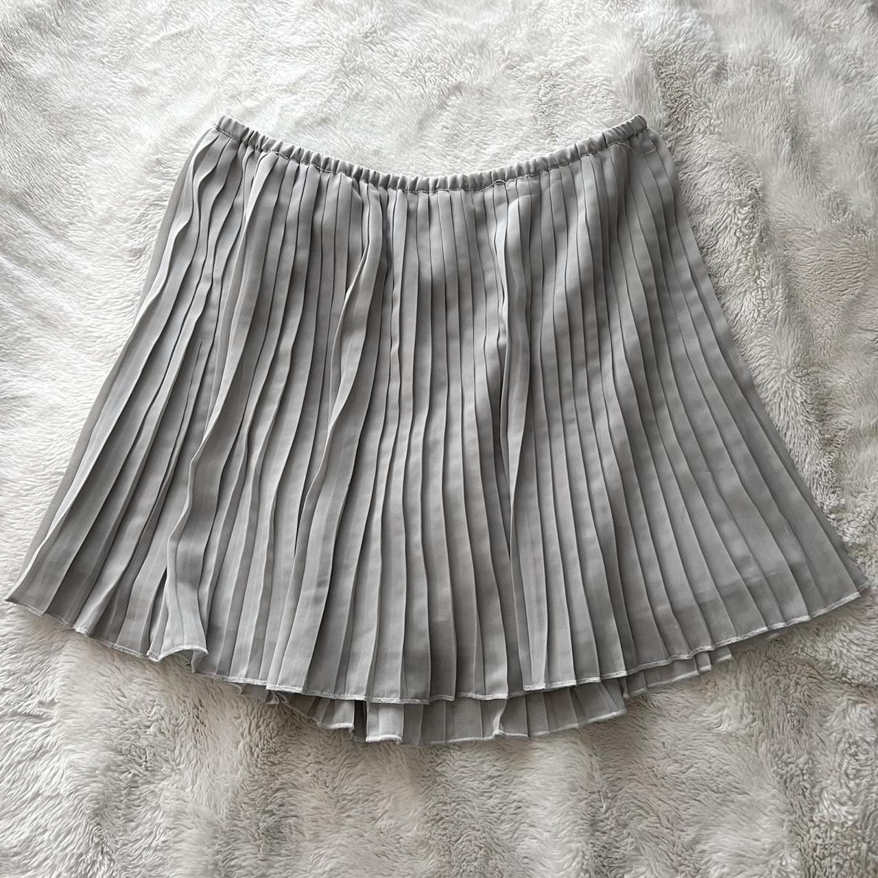 brand: 'frenchi' pleated skirt. stretchy... - Depop