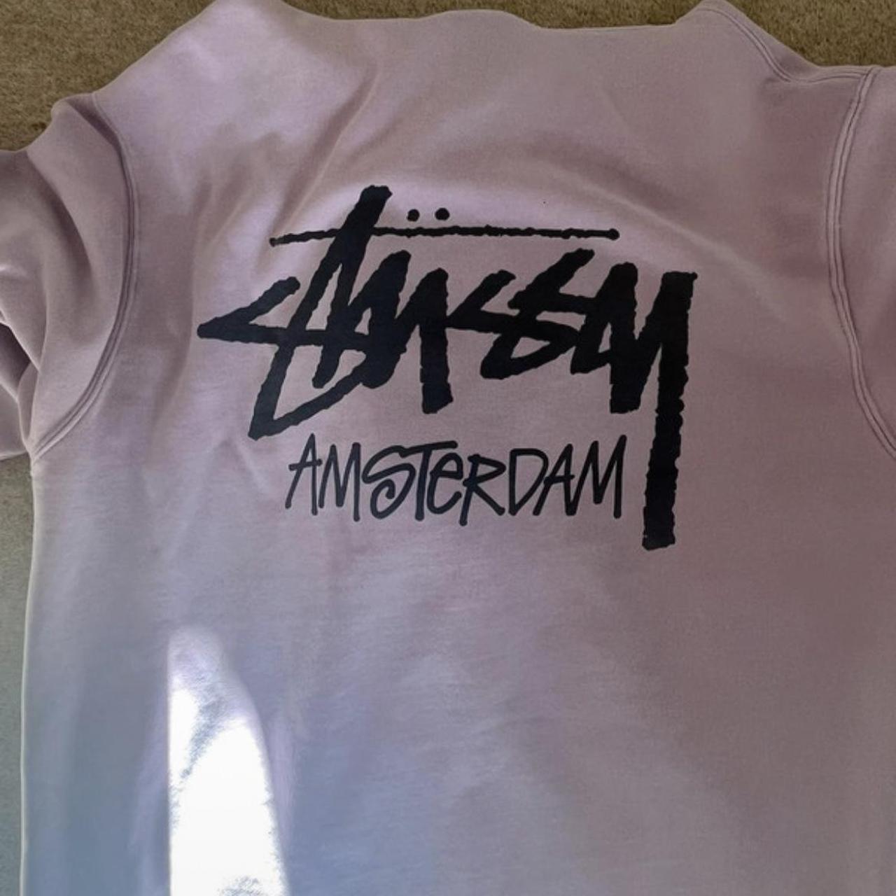 Stüssy Men's Pink Hoodie Depop