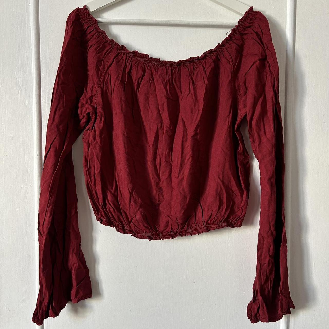 brandy melville red long sleeve