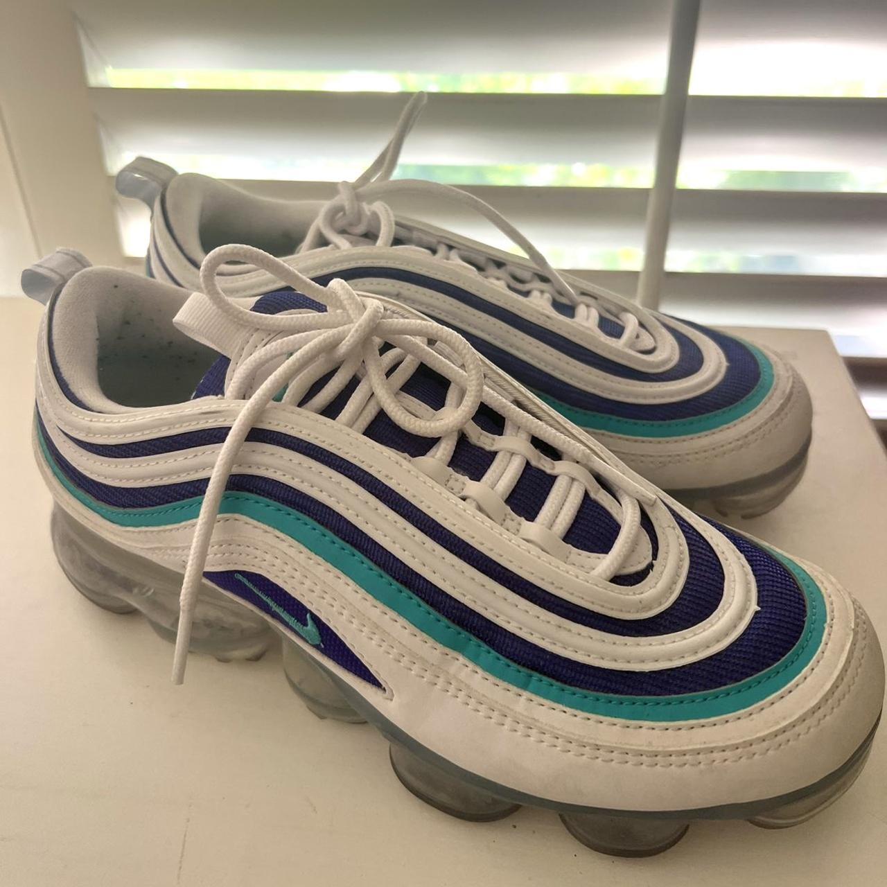 Air vapormax 97 gs 'white indigo burst' best sale