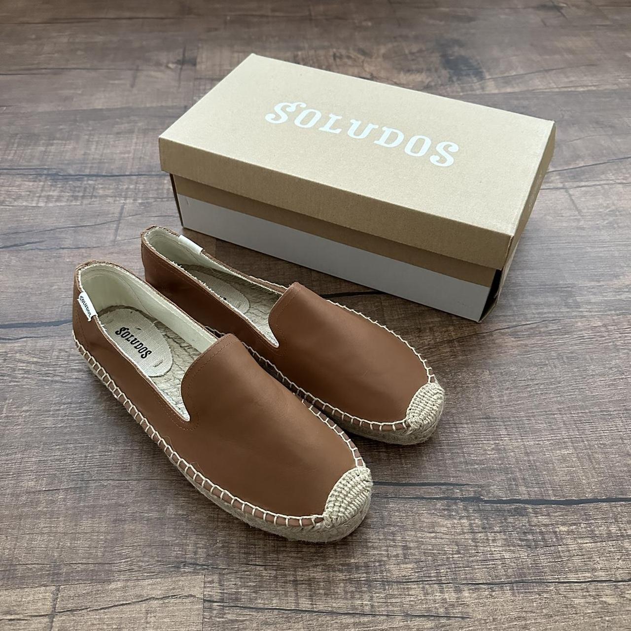 Soludos leather clearance platform espadrilles