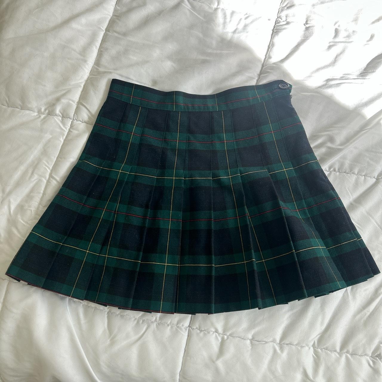 authentic american apparel pleated tennis skirt in... - Depop