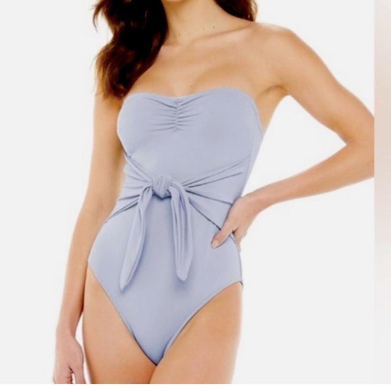 We Wore What Women S Blue Swimsuit One Piece Depop