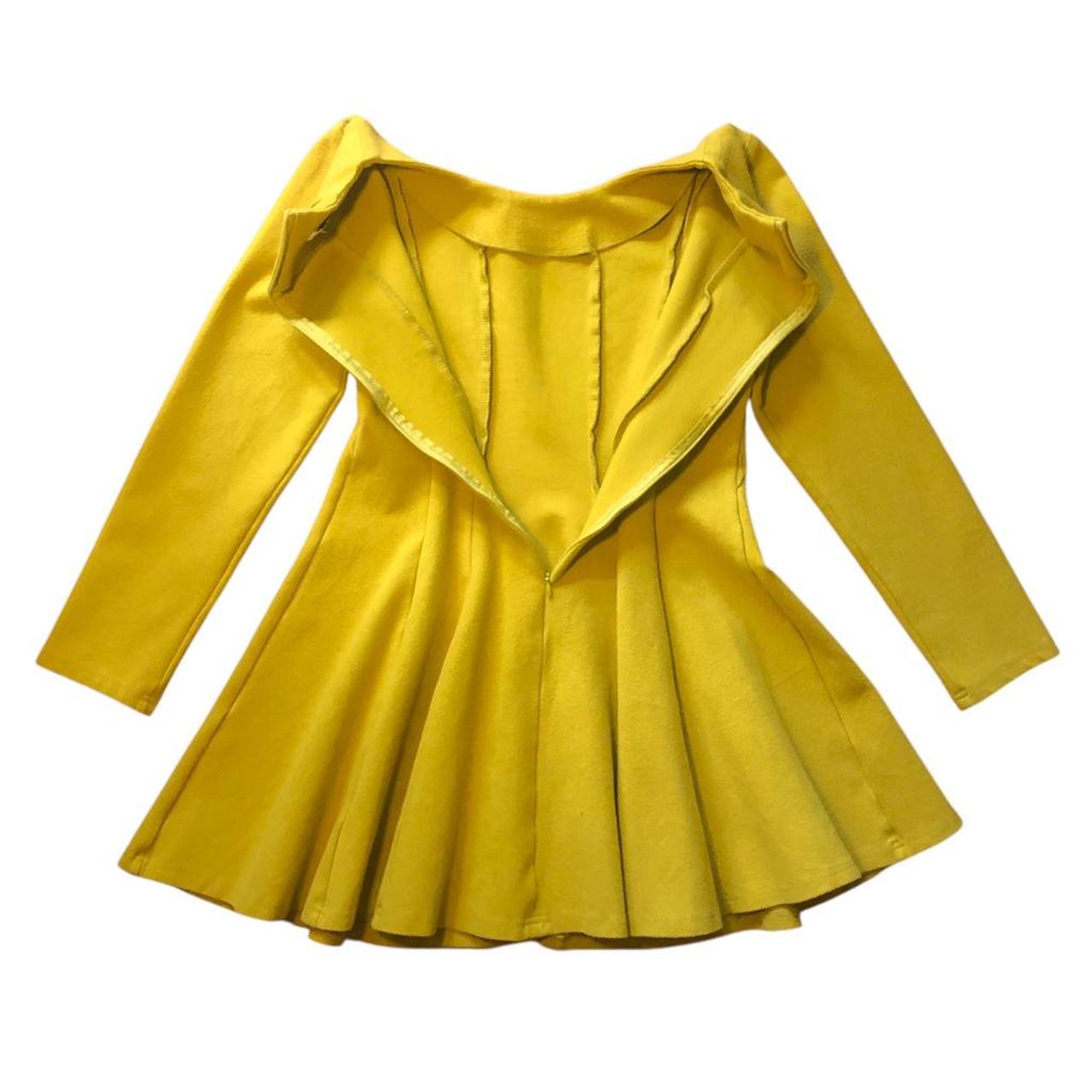 Women's Pleated Dress - Yellow - S – •yellow wool… - image 3